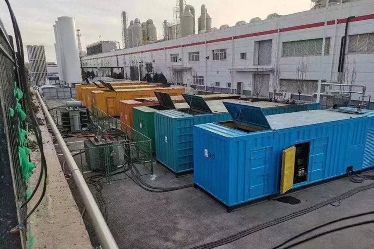 梨树发电机租赁施工现场